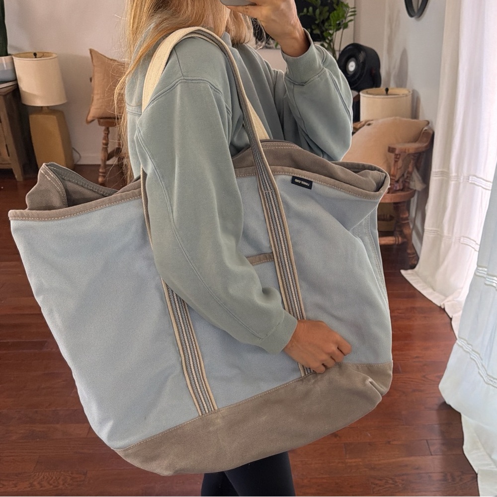 Landsend Blue xtra large Canvas Tote
